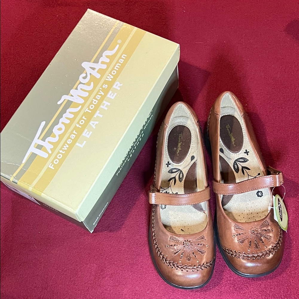 Thom McAn Brown Leather Mary Jane Shoes for Kids